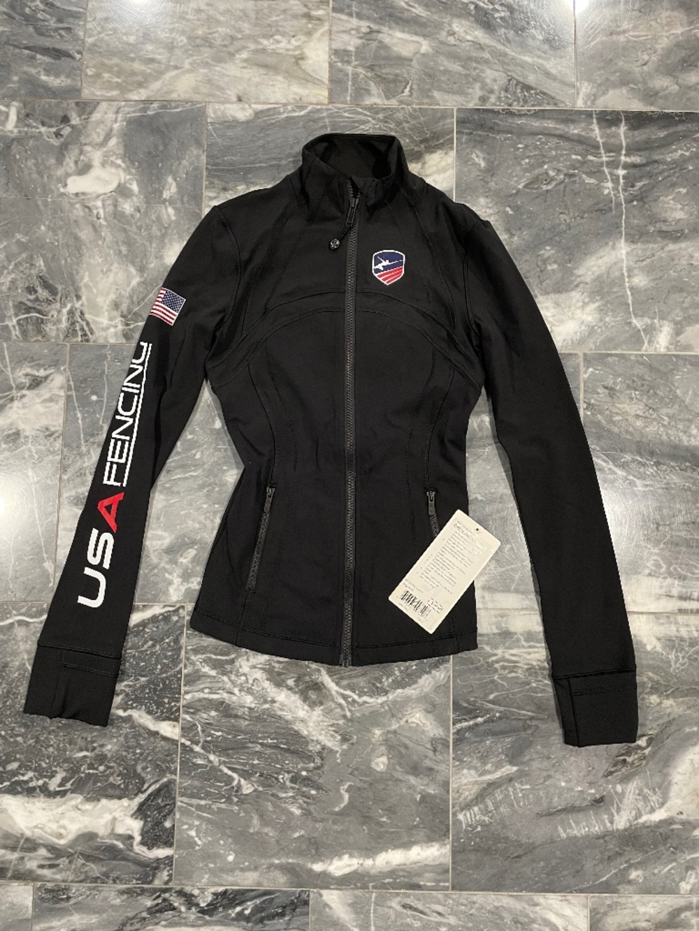 USA Fencing Define Lululemon Jacket NWT Size 2